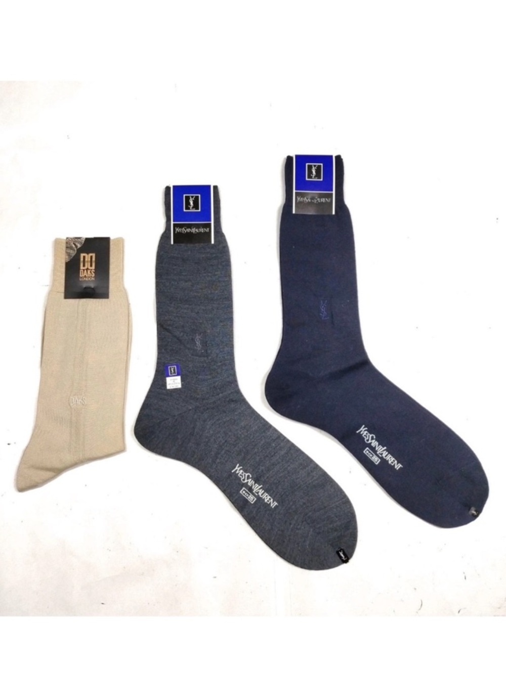 Yves Saint Laurent YSL Men's Socks - 2 Pair & 1 pair Daks London Men’s Socks